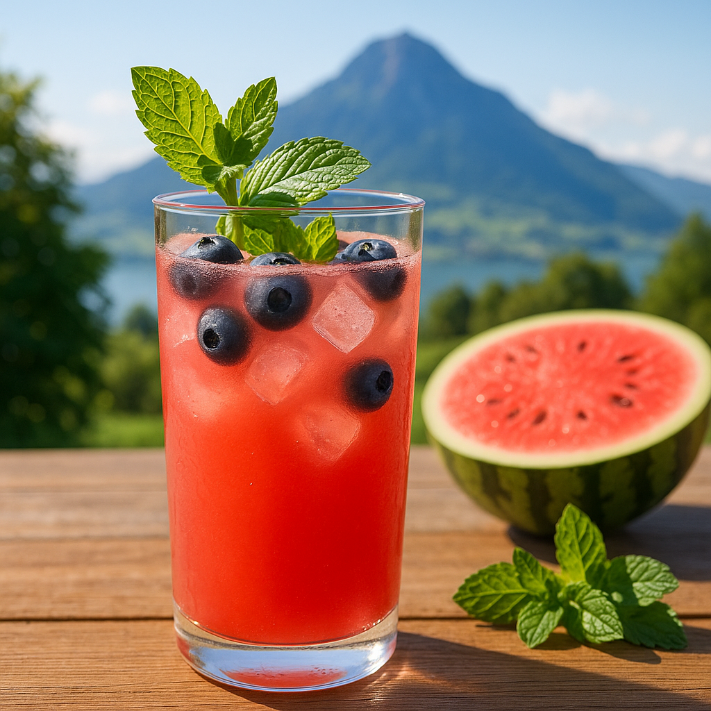 Hurom-Rezept-Oberarther Sonnengruss - Melonen mit Minze
